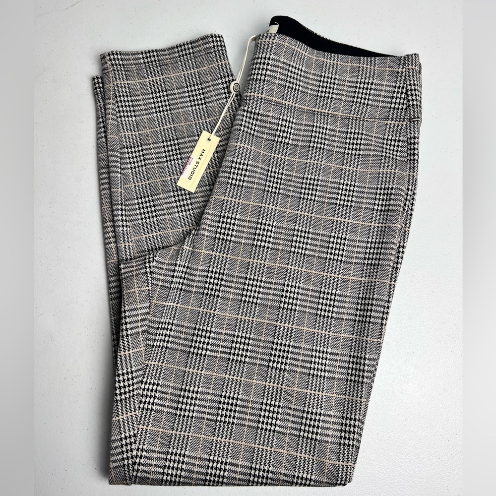 Houndstooth Plaid Pants